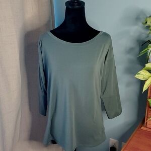 Columbia muted army green top